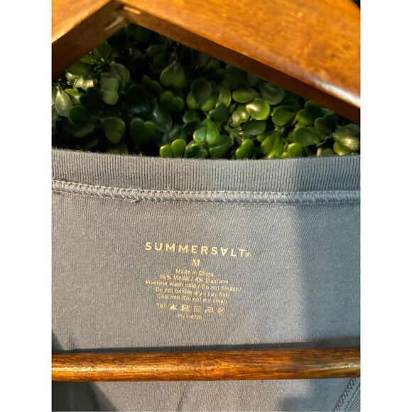 Summersalt Blue Long Sleeve Cross Back Size Medium - Picture 2 of 4